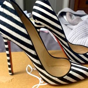 Louboutin calf hair So Kate heels